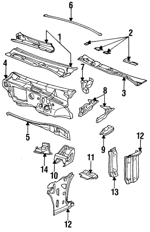 Cowl for 1993 Cadillac Allante #0