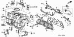 16176PMRA01 - Engine: GASKET, THROTTLE BODY (FRG-NOK) for Honda Image