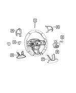 7AW02NA5AA - : Steering Wheel Insert for Mopar Image