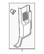 BC3Z25278D13BC - Body: Lower Pillar Trim for Ford Image