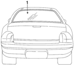 4655527 - Body: Back Glass for Dodge: Neon Image