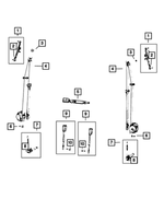 6510007AA - Restraints: Hex Flange Lock Nut for Mopar Image