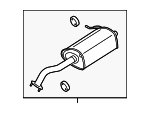 287103X750 - : Rear Muffler for Hyundai Image