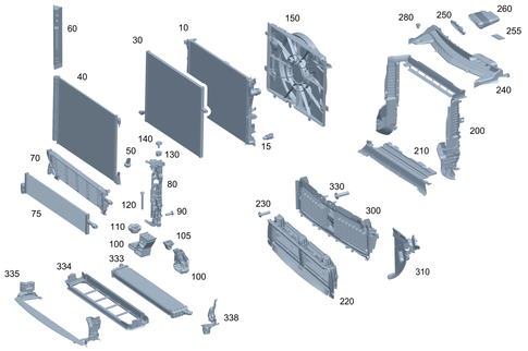 Cooler, Mount and Cover for 2018 Mercedes-Benz E43 AMG #0