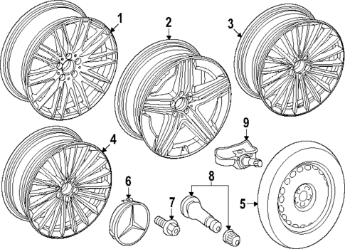 Wheels for 2025 Mercedes-Benz GLC350e #0