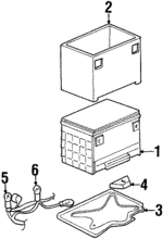 2SX661 - Electrical: ACDelcoâ„¢ Positive Cable for GM Image