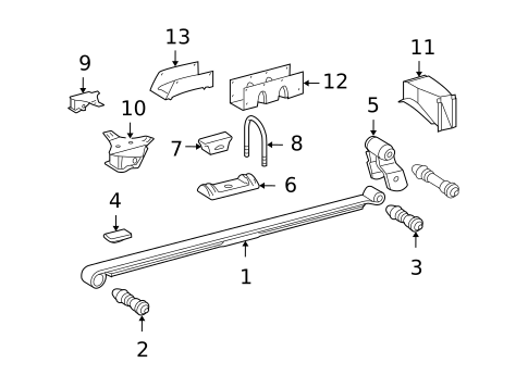 Rear Suspension for 2003 Dodge Sprinter 3500 #0