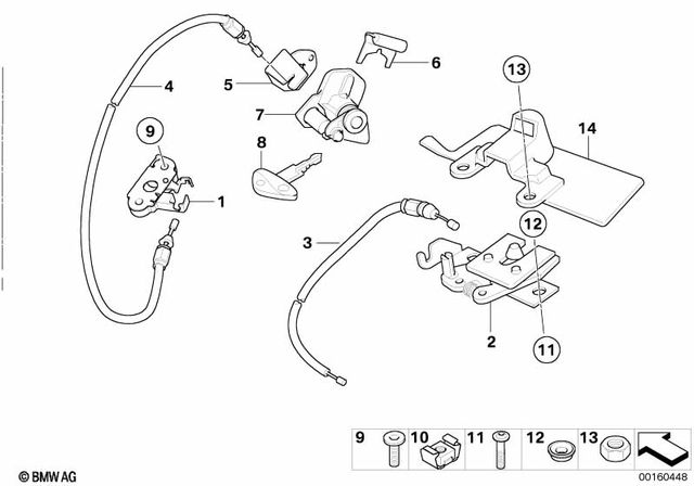 52537707938 - : Bowden Cable              for BMW-Motorrad Image
