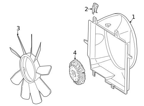 Cooling Fan for 1996 Mercedes-Benz E300 #0