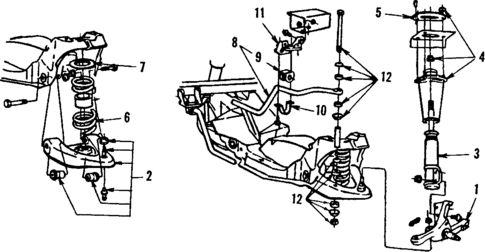 Front Suspension for 1992 Ford Mustang #0