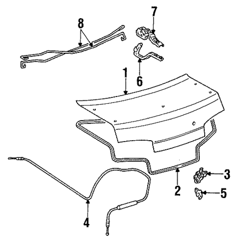 Lid & Components for 1995 Toyota Paseo #0