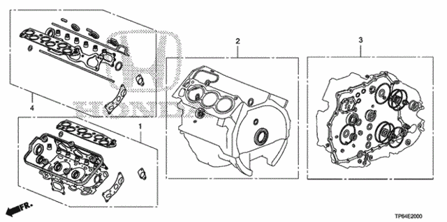 Gasket Kit (V6) for 2012 Honda Crosstour #0