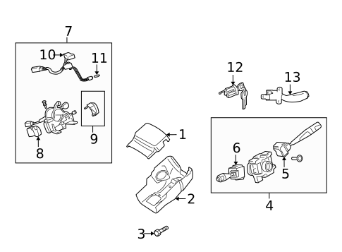 Ignition Lock for 2007 Mitsubishi Galant #0