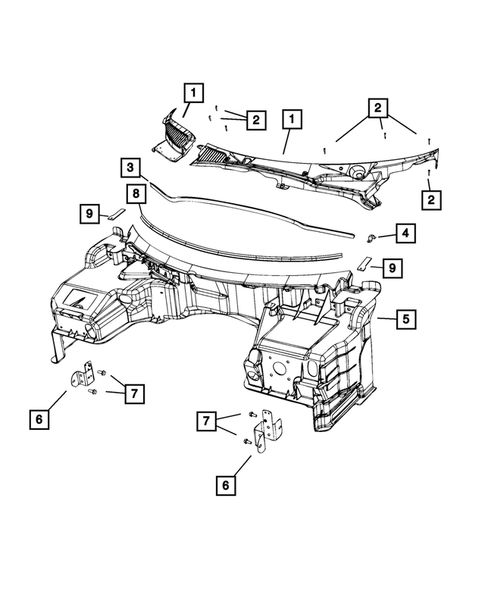 Cowl and Dash Panel for 2015 Dodge Viper #0