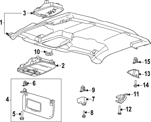 Interior Trim - Cab for 2023 Ford F-450 Super Duty #2