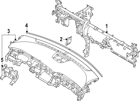 Instrument Panel for 2024 Hyundai Tucson #1