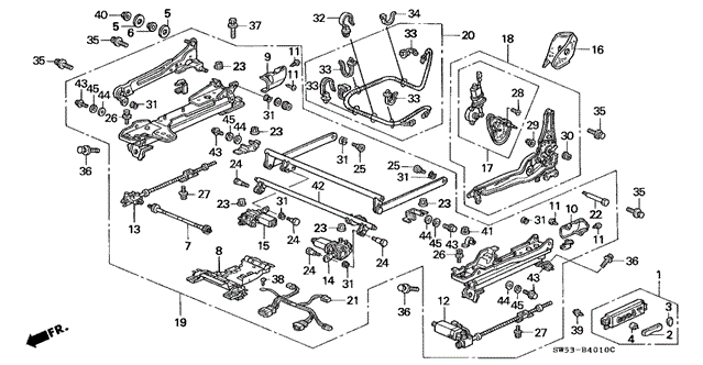 Left Front Seat Components for 1998 Acura TL #0