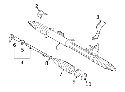 Steering Gear & Linkage for 2008 Volkswagen Touareg #0