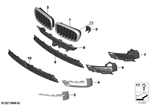 51117307993 - : Grille, Side, Closed, Left for BMW Image