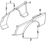 6921548 - Body: Fender for Saab: 900 Image