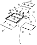 68049129AA - Body Sheet Metal Except Doors: Sunroof Mechanism Cover for Dodge: Ram 1500, Ram 2500, Ram 3500 | Ram: 1500, 1500 Classic, 2500, 3500 Image