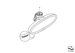 51169302886 - Retrofitting / Conversion / Accessories: Rearview Mirror Ec/Gto/Compass/Remote for Mini Image