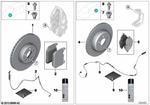 34116858623 - Service and Scope of Repair Work: Brake Disc, Lighweight, Ventil., Perf. for BMW: i8 Image image