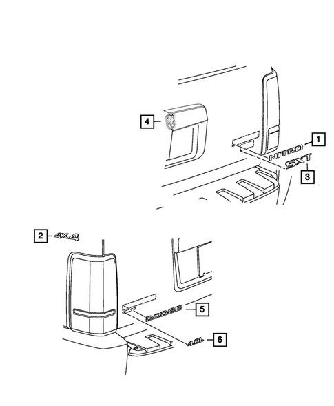 Nameplates for 2011 Dodge Nitro #0