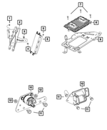 6505190AA - Electrical: Hex Nut And Washer for Mopar Image