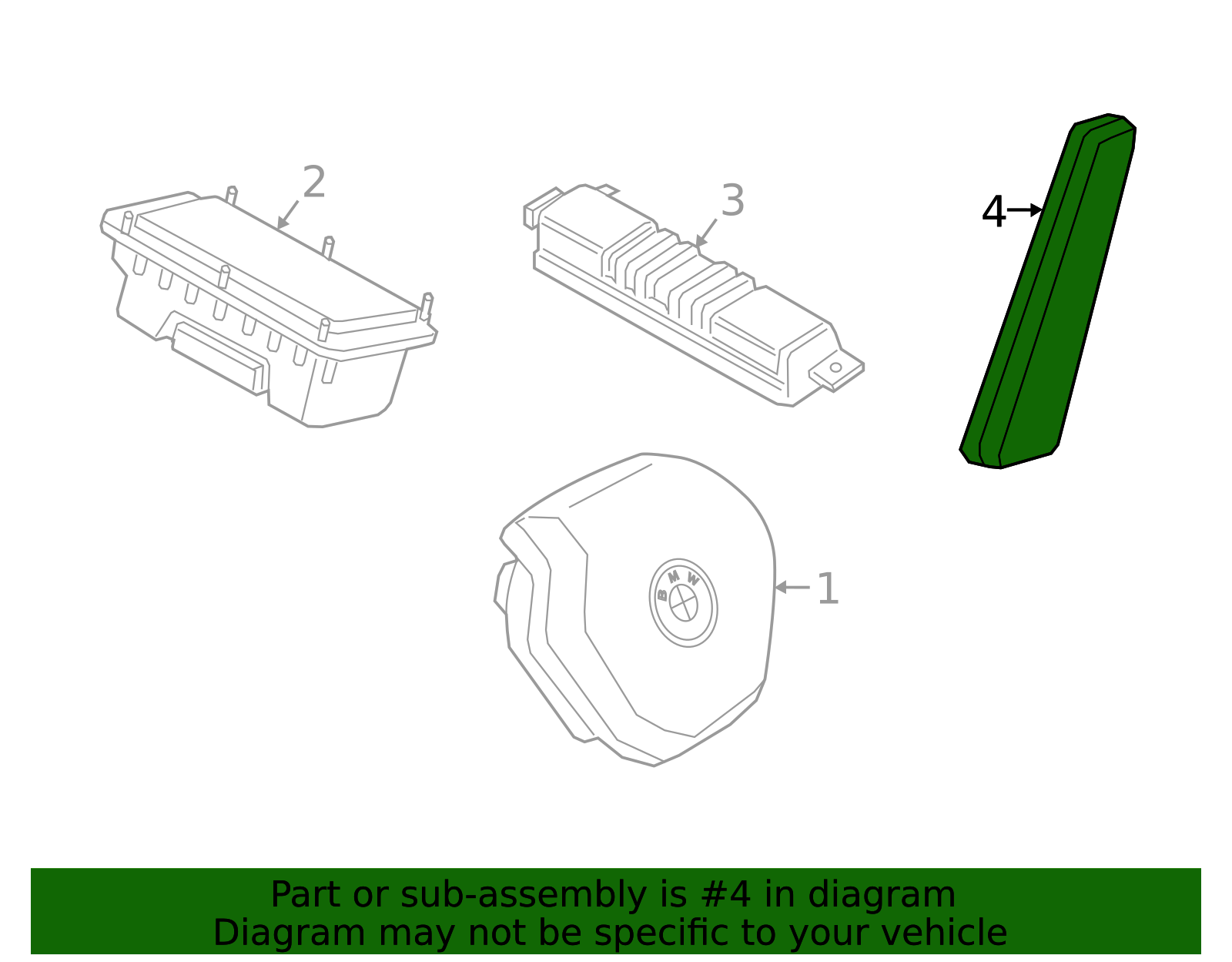 Ft Seat Air Bag - BMW (72127446096)