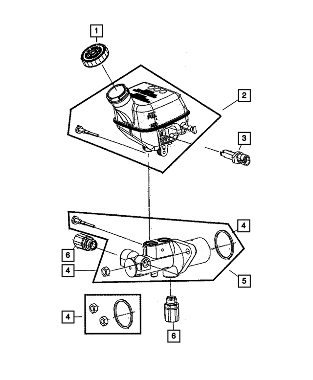 5142503AB - : Brake Master Cylinder for Mopar Image