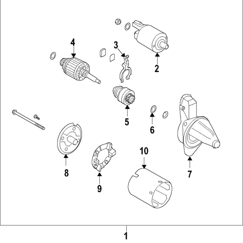 Starter for 2019 Hyundai Elantra GT #0