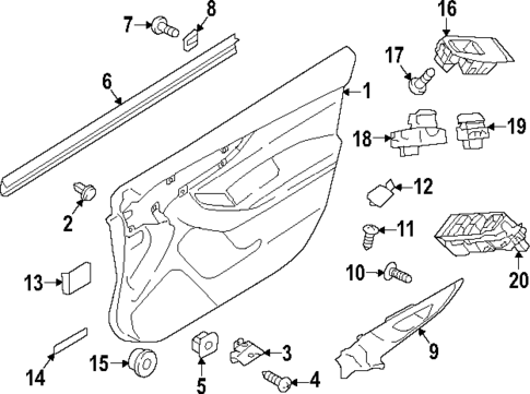 Interior Trim - Front Door for 2021 Subaru Impreza #0