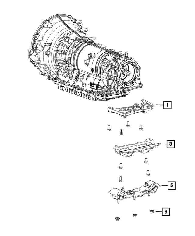 68264804AC - Transmission: Transmission Mount Bracket for Mopar Image