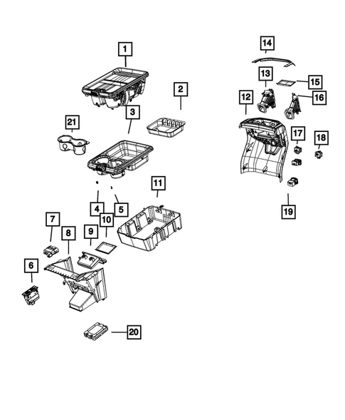 Consoles for 2021 Ram 2500 #2