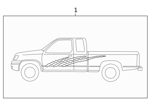 Stripe Tape for 1998 Nissan Frontier #1