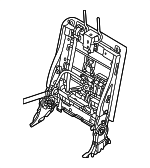 89A31DO000DFS - Body: Seat Back Frame for Kia Image