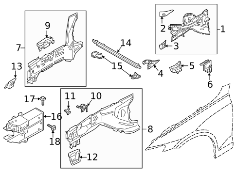 Structural Components & Rails for 2019 Volvo XC90 #5