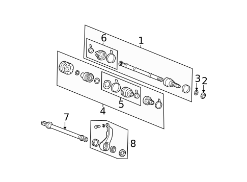 CV Components for 2002 Hyundai Sonata #0