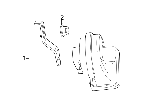 Horn for 2015 Cadillac ELR #0