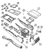 4662055AC - Interior Trim: Floor Console Mat for Mopar Image