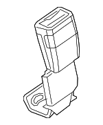 Black Rear Passenger Side Seat Belt with Buckle