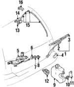 F4CZ17C403AA - Body: Wiper Arm Assembly for Ford Image