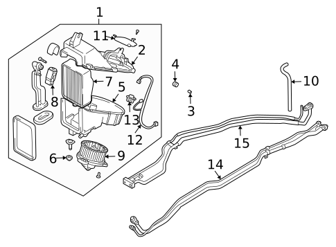 HVAC Case for 2004 Suzuki XL-7 #1