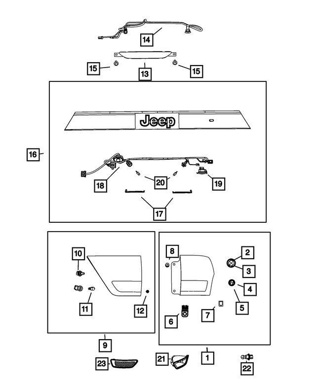 57010721AB - Electrical: Fascia Bezel, Left for Mopar Image