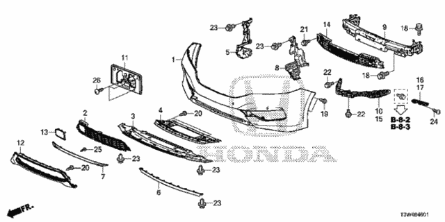 Front Bumper (2) for 2017 Honda Accord #0