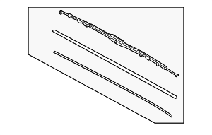 98360Q8900 - : Wiper Blade for Kia: Niro, Niro EV Image