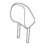 88700E4000ASK - Body: Headrest for Kia: Soul EV Image