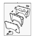56045668AI - Body: Cluster Assembly for Dodge: Ram 1500 Van, Ram 2500 Van, Ram 3500 Van Image