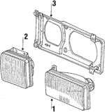 255941105A - Electrical: Headlamp for Volkswagen: Vanagon Image